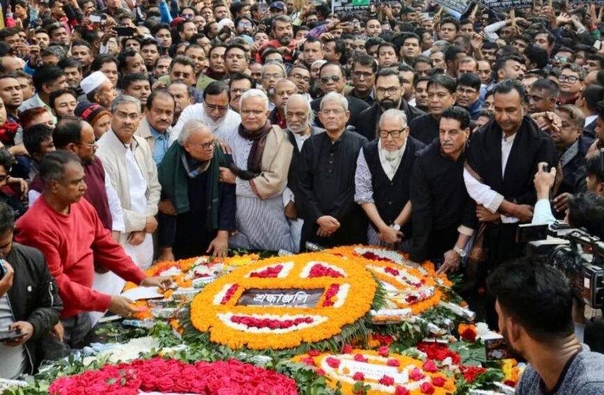 শহিদ বুদ্ধিজীবীদের প্রতি বিএনপির শ্রদ্ধা নিবেদন