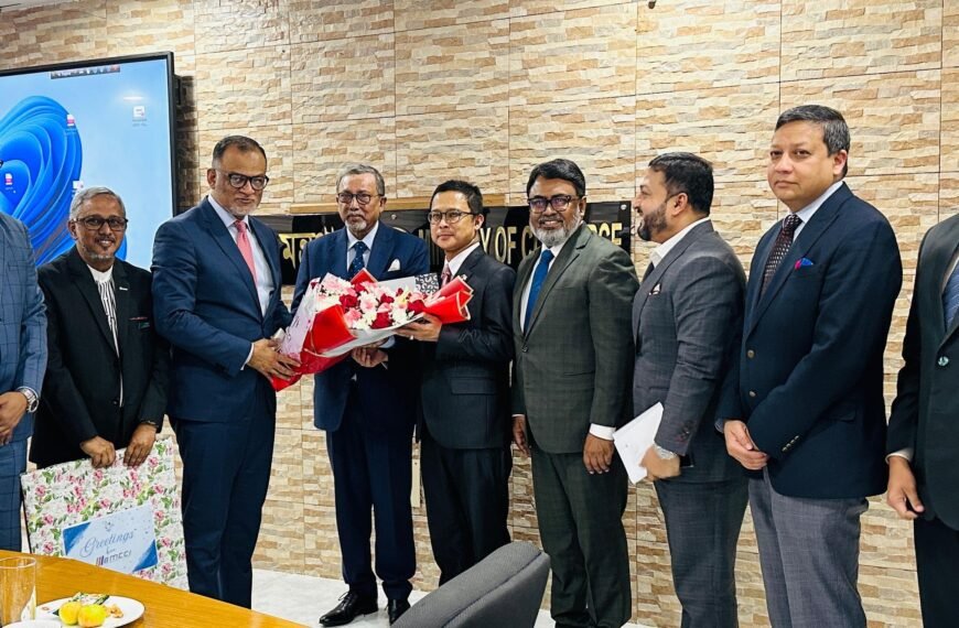 বিএমসিসিআই প্রতিনিধিদল বাণিজ্য উপদেষ্টার সাথে…