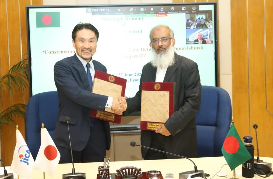 বাংলাদেশ ও জাপানের মধ্যে ৬৩০ মিলিয়ন মার্কিন ডলারের ঋণচুক্তি স্বাক্ষরিত