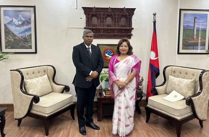 নেপালের পররাষ্ট্রমন্ত্রীর সঙ্গে বাংলাদেশের রাষ্ট্রদূতের সৌজন্য সাক্ষাৎ