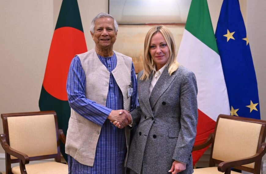 প্রধান উপদেষ্টার সঙ্গে ইতালির প্রধানমন্ত্রী&hellip;