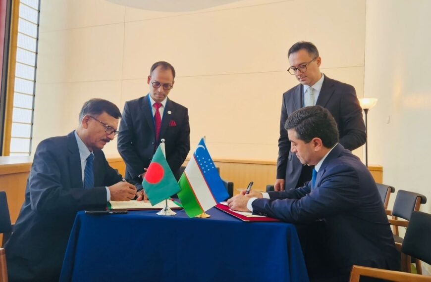 উজবেকিস্তানের পররাষ্ট্রমন্ত্রীর সাথে পররাষ্ট্র বিষয়ক&hellip;