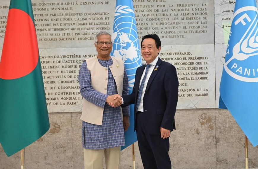 রোমে FAO সদর দপ্তরে উষ্ণ অভ্যর্থনা পেলেন প্রধান উপদেষ্টা