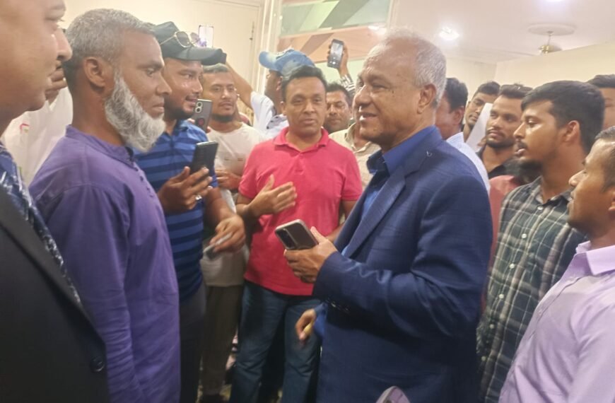 স্বরাষ্ট্র উপদেষ্টার কাতারের দোহাস্থ বাংলাদেশ দূতাবাস পরিদর্শন