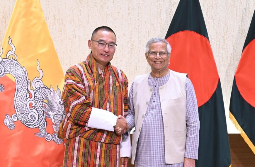 ভুটানের প্রধানমন্ত্রী শেরিং টোবগে ঢাকা&hellip;