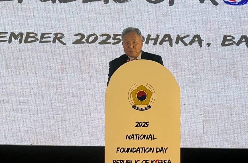 কোরিয়া–বাংলাদেশ সম্পর্ক আরও গভীর করার অঙ্গীকার কোরিয়ান রাষ্ট্রদূত পার্ক ইয়ং-শিকের