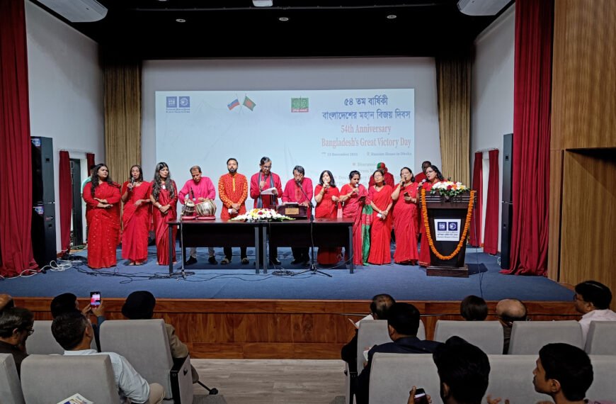 ঢাকার রাশিয়ান হাউসে শহীদদের প্রতি শ্রদ্ধা ও মহান বিজয় দিবস উদযাপিত