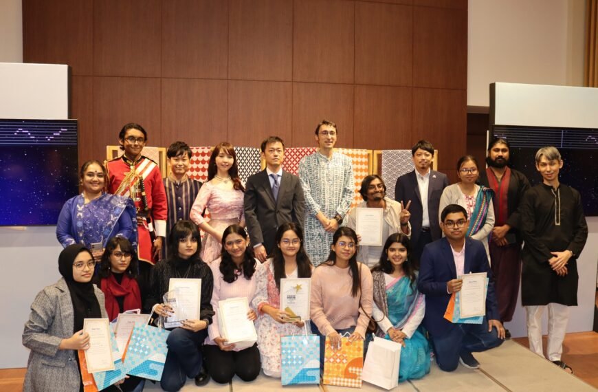 জাপান দূতাবাসে জাপানি কারাওকে প্রতিযোগিতা “Stage of Voices”-এর চূড়ান্ত পর্ব অনুষ্ঠিত