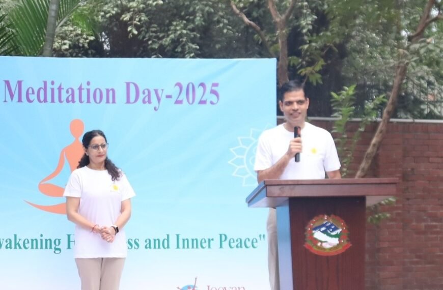 সচেতন জীবন ও সামাজিক সম্প্রীতির জন্য ধ্যান অপরিহার্য: নেপালের রাষ্ট্রদূত ঘনশ্যাম ভাণ্ডারি