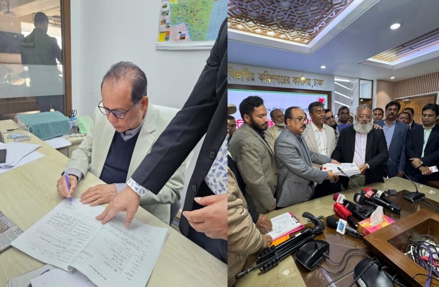 ঢাকা-১১ আসনে বিএনপি মনোনীত প্রার্থী এম এ কাইয়ুম এর মনোনয়নপত্র দাখিল সম্পন্ন