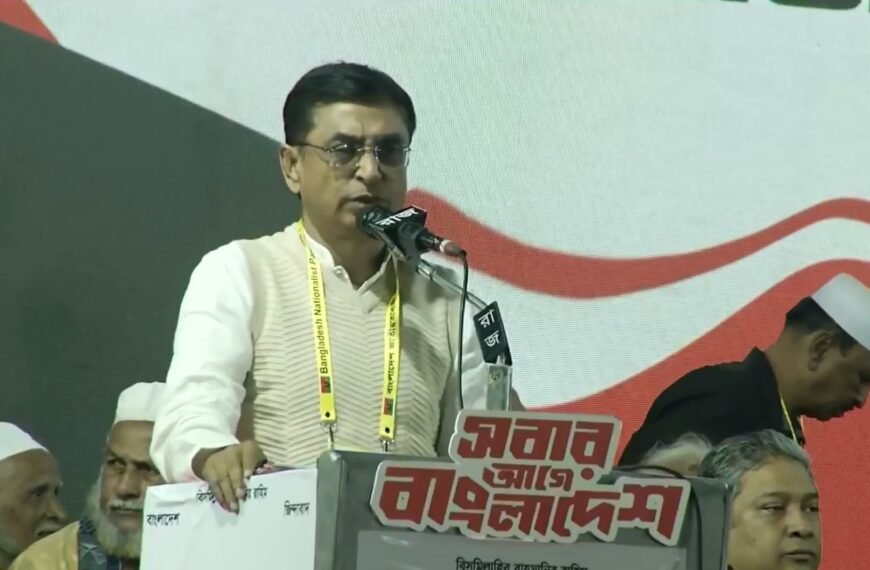 গাজীপুরের পাঁচ আসনেই ধানের শীষের বিজয় নিশ্চিত করার আহ্বান জানালেন গাজীপুর-১ আসনে বিএনপি মনোনীত&hellip;